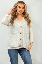CAP SLEEVE GOLD BUTTON CARDIGAN (15091799327104)