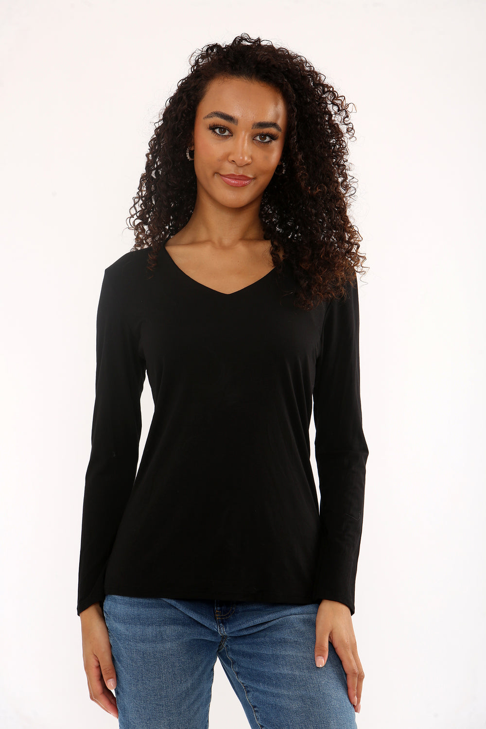 BASIC LONG SLEEVE V-NECK VEST (15351250157952)