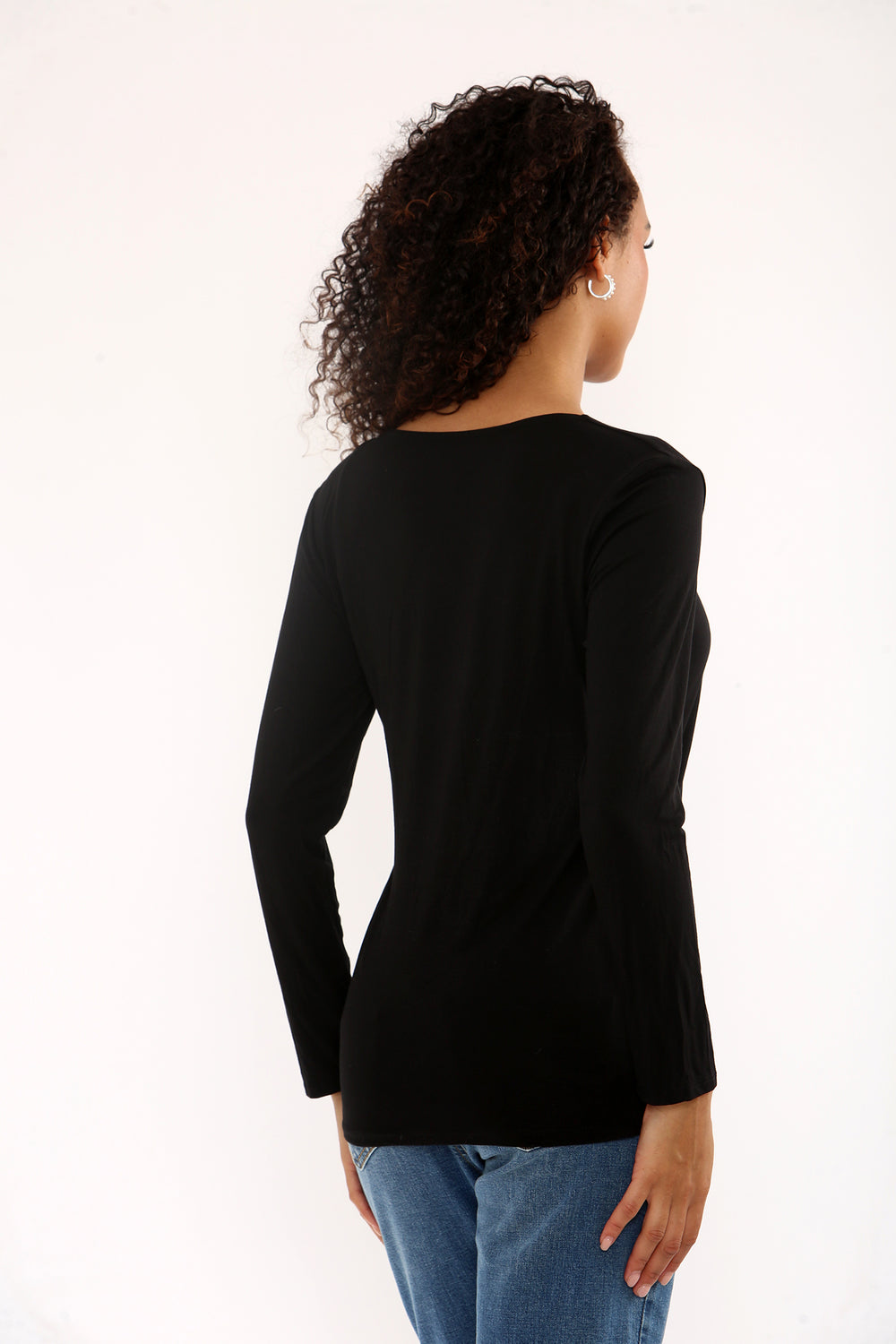 BASIC LONG SLEEVE V-NECK VEST (15351250157952)