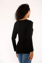 BASIC LONG SLEEVE V-NECK VEST (15351250157952)