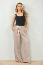 FLARE GOLDBELT TROUSER (15095596417408)