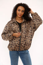 OVERSIZED LEOPARD ZIP DETAIL JACKET (15351263822208)