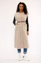 BELTED GOLD BUTTON WAIST COAT (15351257399680)