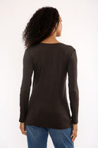 BASIC LONG SLEEVE V-NECK VEST (15351250878848)