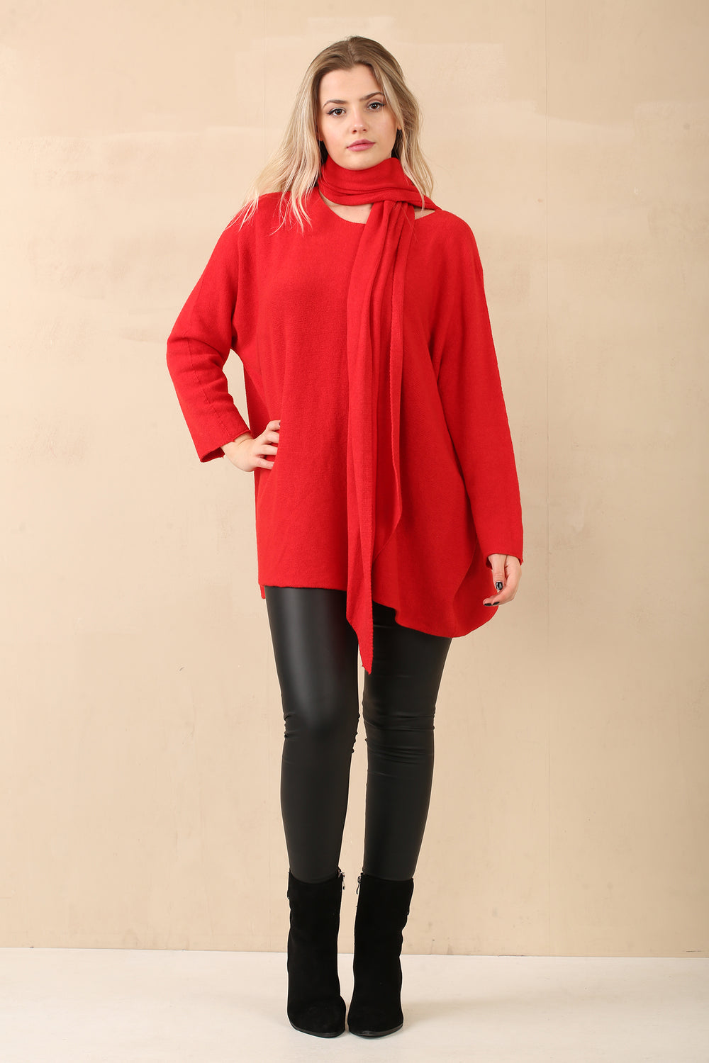 PLAIN SCRAF JUMPER (14958395195776) (14992853893504)