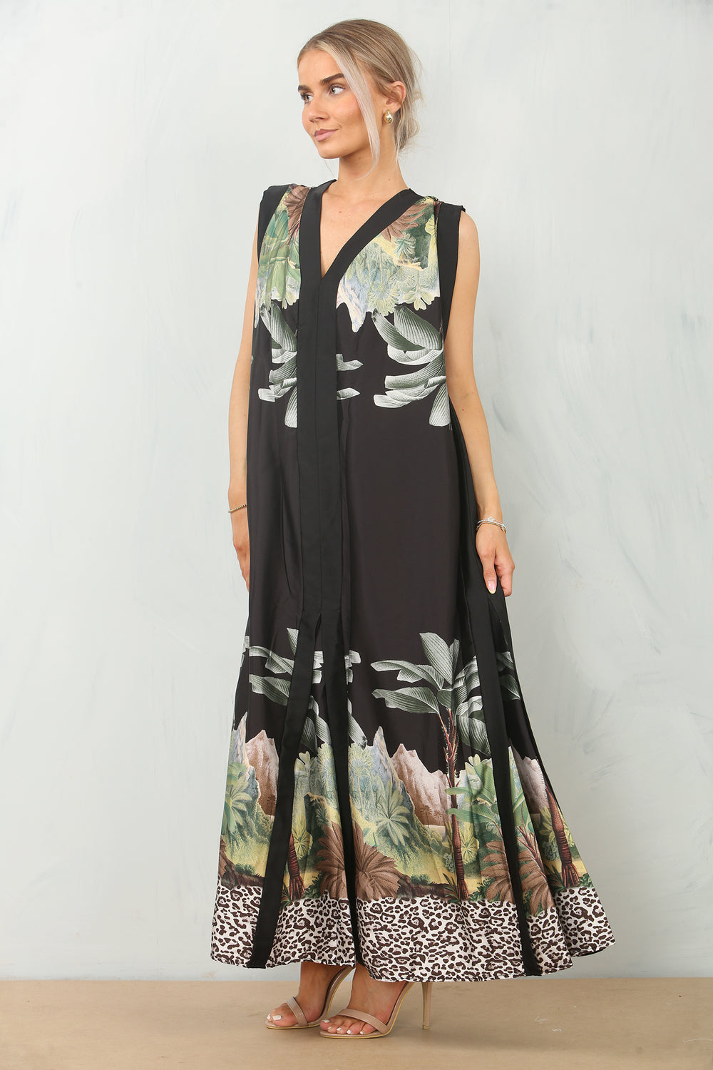 2TONE LEAF PRINT MAXI (15154273026432)