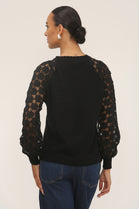 FLORAL SMALL PATTERN SLEEVE JUMPER (15297325498752)