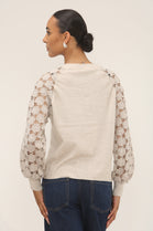 FLORAL SMALL PATTERN SLEEVE JUMPER (15297313407360)