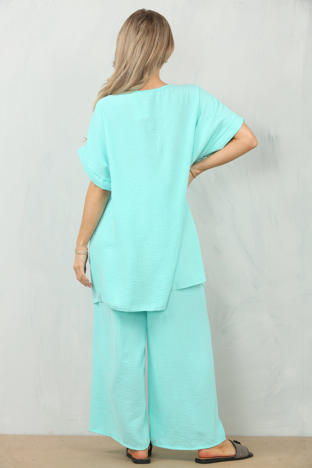 CAP SLEEVE V-NECK LOUNGEWEAR (15121765532032)