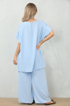 CAP SLEEVE V-NECK LOUNGEWEAR (15121763074432)