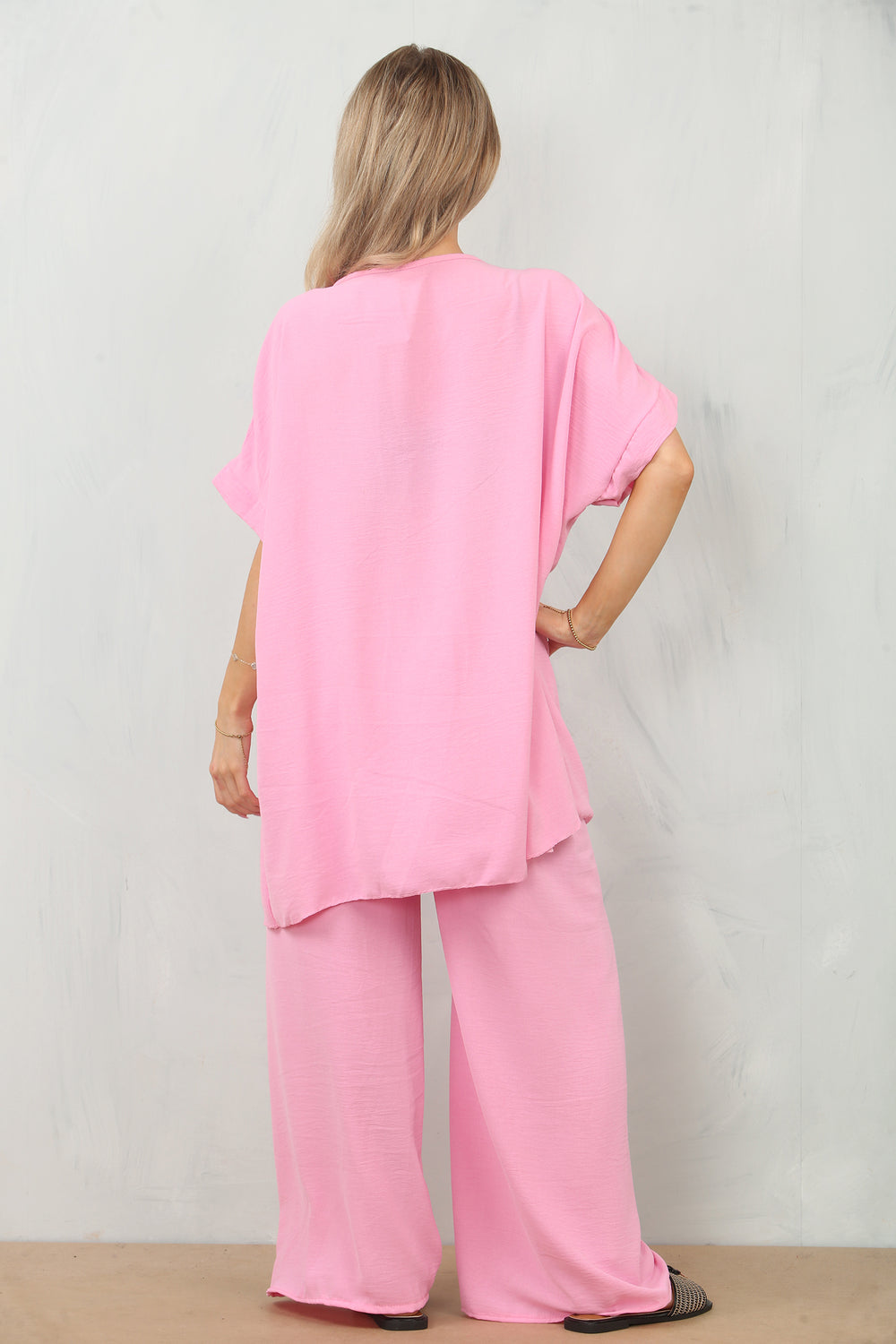 CAP SLEEVE V-NECK LOUNGEWEAR (15121772675456)