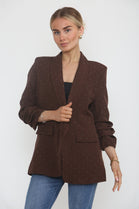 RHEINSTONE EMBELLISHED BLAZER