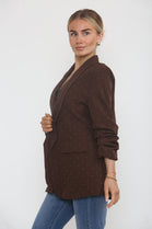 RHEINSTONE EMBELLISHED BLAZER