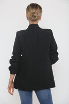 RHEINSTONE EMBELLISHED BLAZER