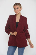 RHEINSTONE EMBELLISHED BLAZER