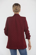 RHEINSTONE EMBELLISHED BLAZER