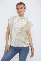 CURVE SEQUIN TOP