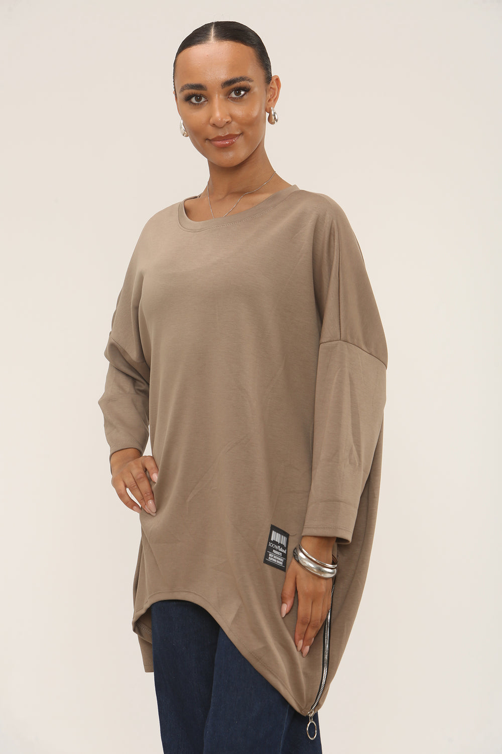 OVY OVERSIZED SIDE ZIP SWEAT (15287303963008)