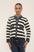 DENIM STRIPE CARDIGAN (15297246298496)