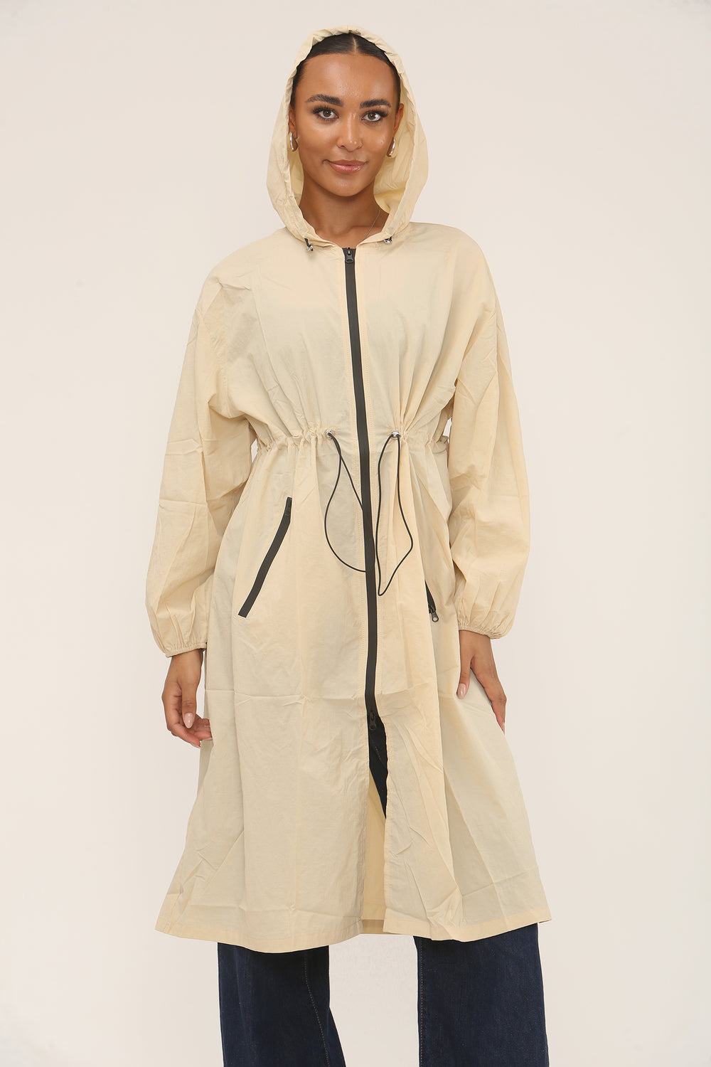 LONGLINE PULL STRING RAIN JACKET (15298868478336)
