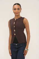 MULTIPE GOLD BUTTON KNITTED WAISTCOAT (15287103553920)