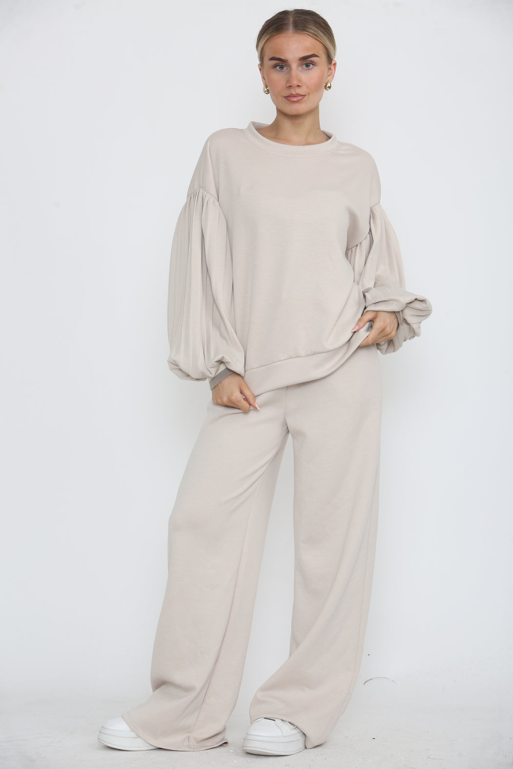 BALLOON SLEEVE LOUNGE SET