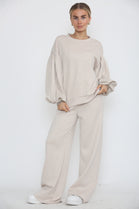 BALLOON SLEEVE LOUNGE SET