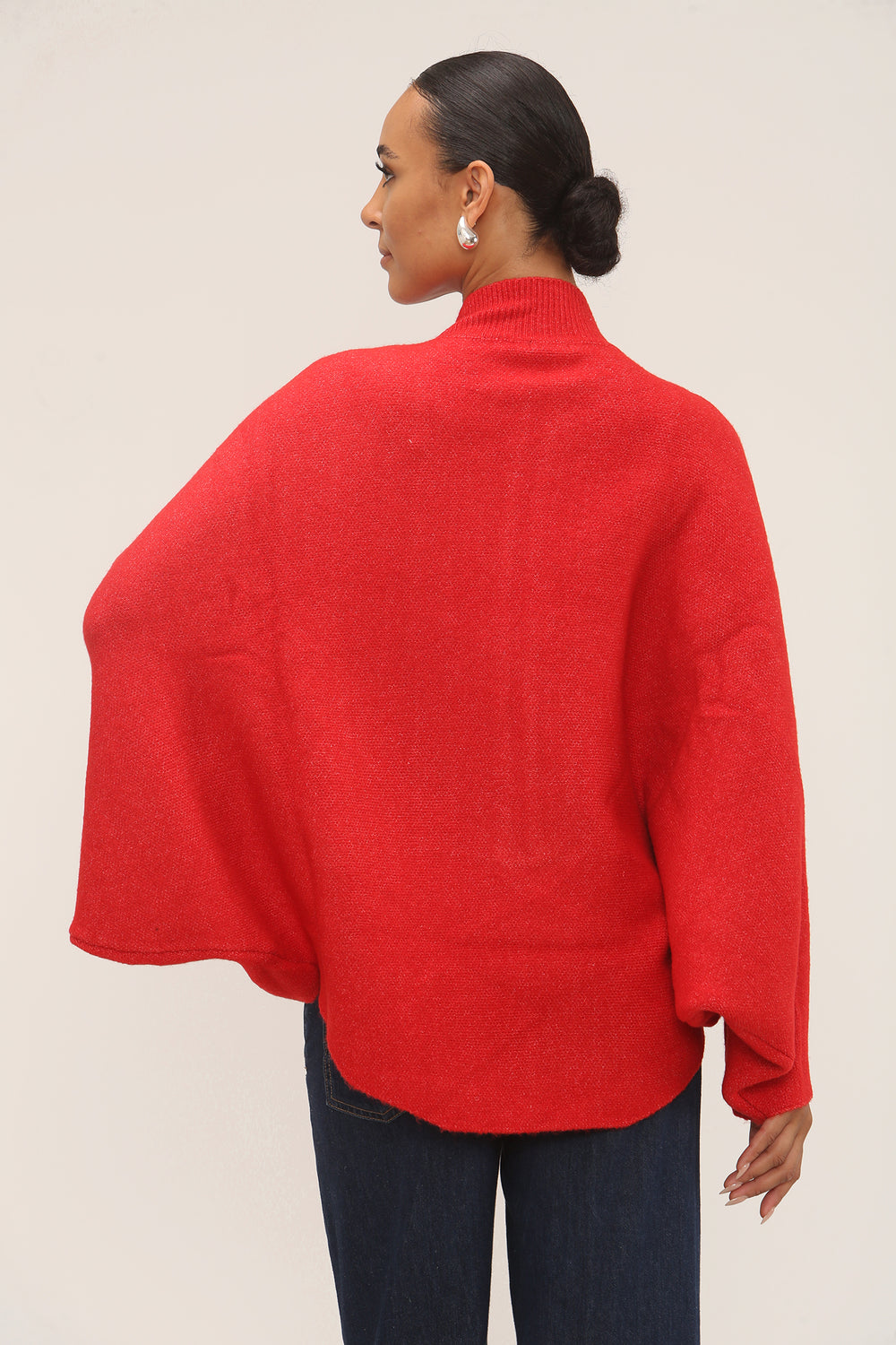 ZIP KNITTED HIGHLOW CARDIGAN (15297268482432)