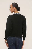 CARLY DENIM TRIM RIB BUTTON JUMPER (15287717069184)