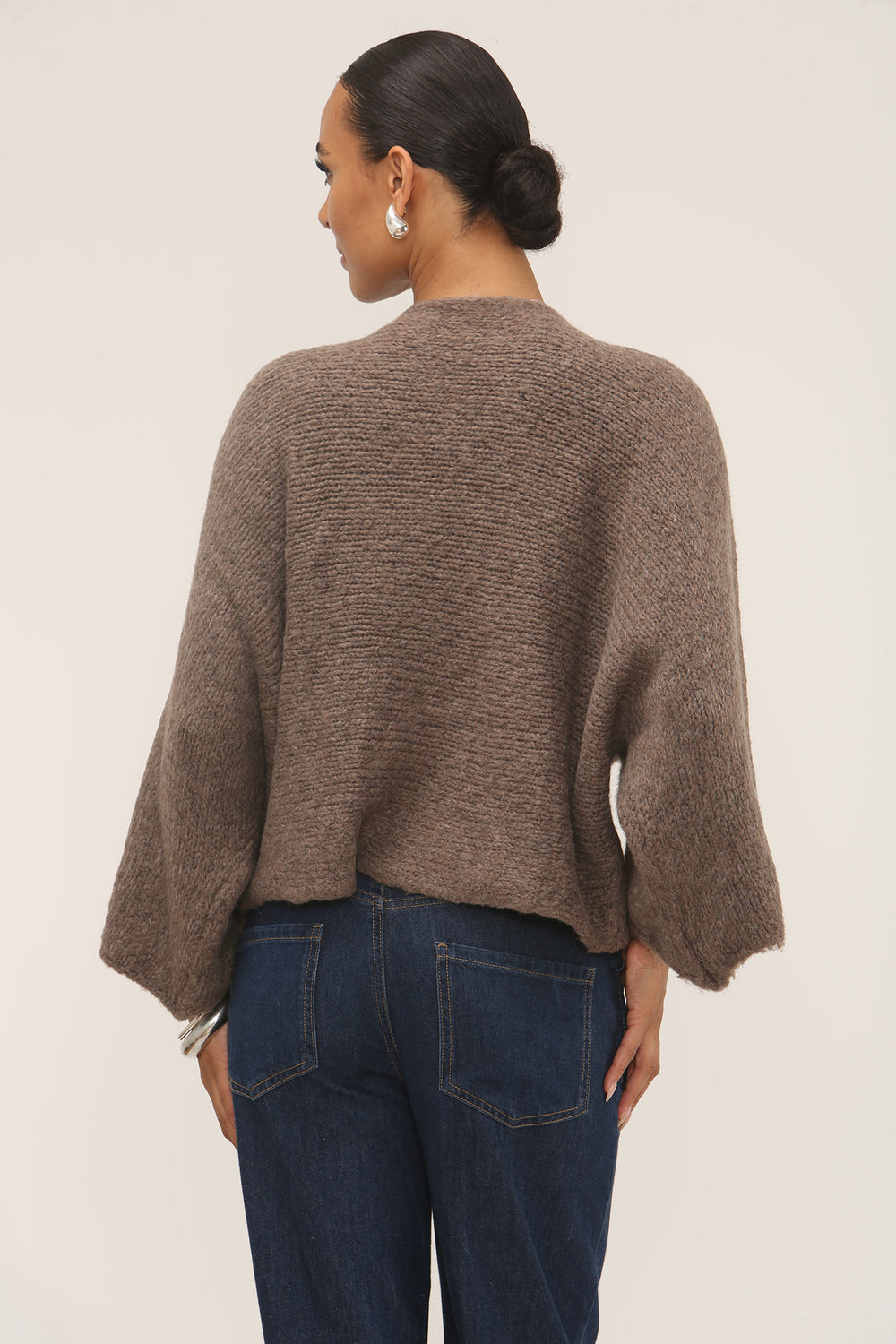 BOW PLAIN KNIT JUMPER (15298872082816)