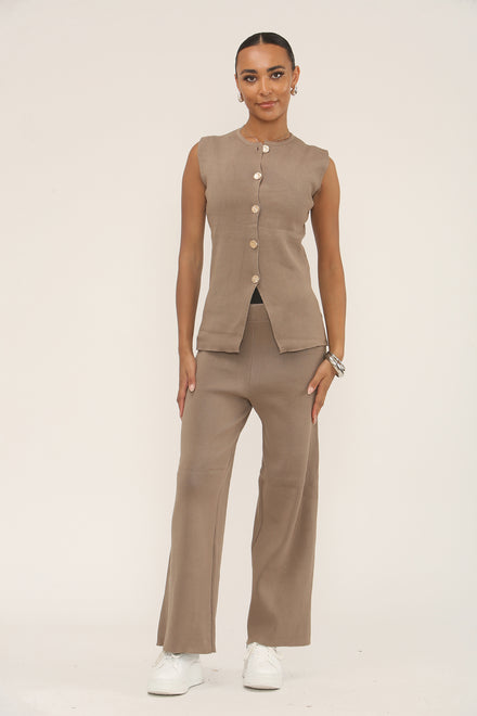 GOLD BUTTON KNITTED LOUNGE (15297236009344)