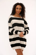 STRIPE KNIT JUMPER DRESS (15351278829952)