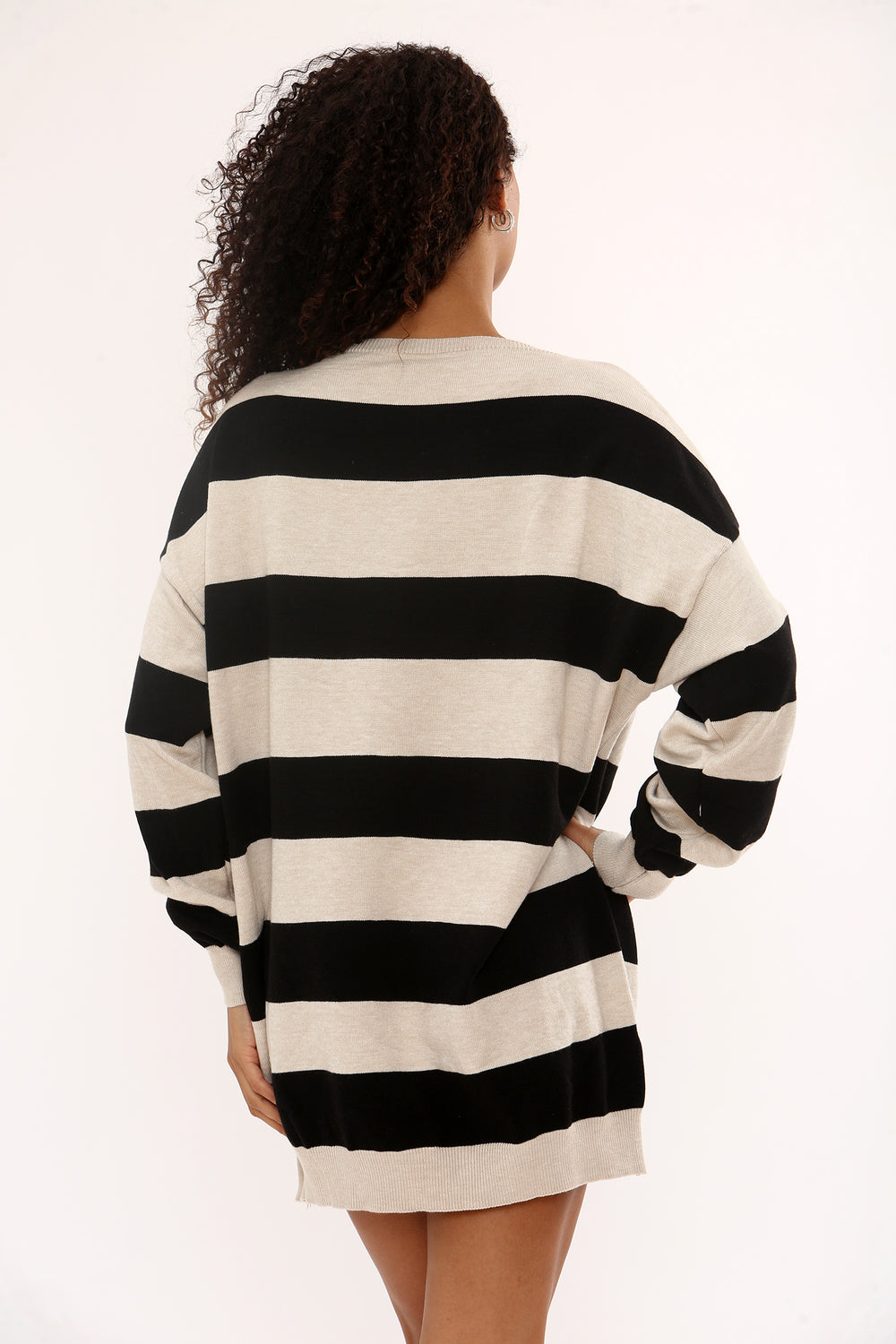 STRIPE KNIT JUMPER DRESS (15351278829952)