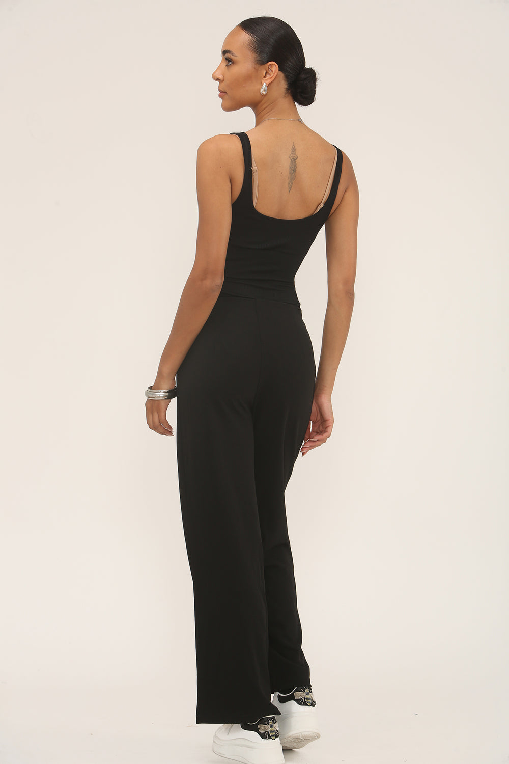 ADA GOLD BUTTON WAIST DETAIL TROUSER (15287166468480)