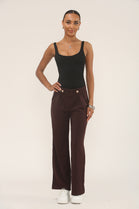 ADA GOLD BUTTON WAIST DETAIL TROUSER (Copy) (15287187505536)