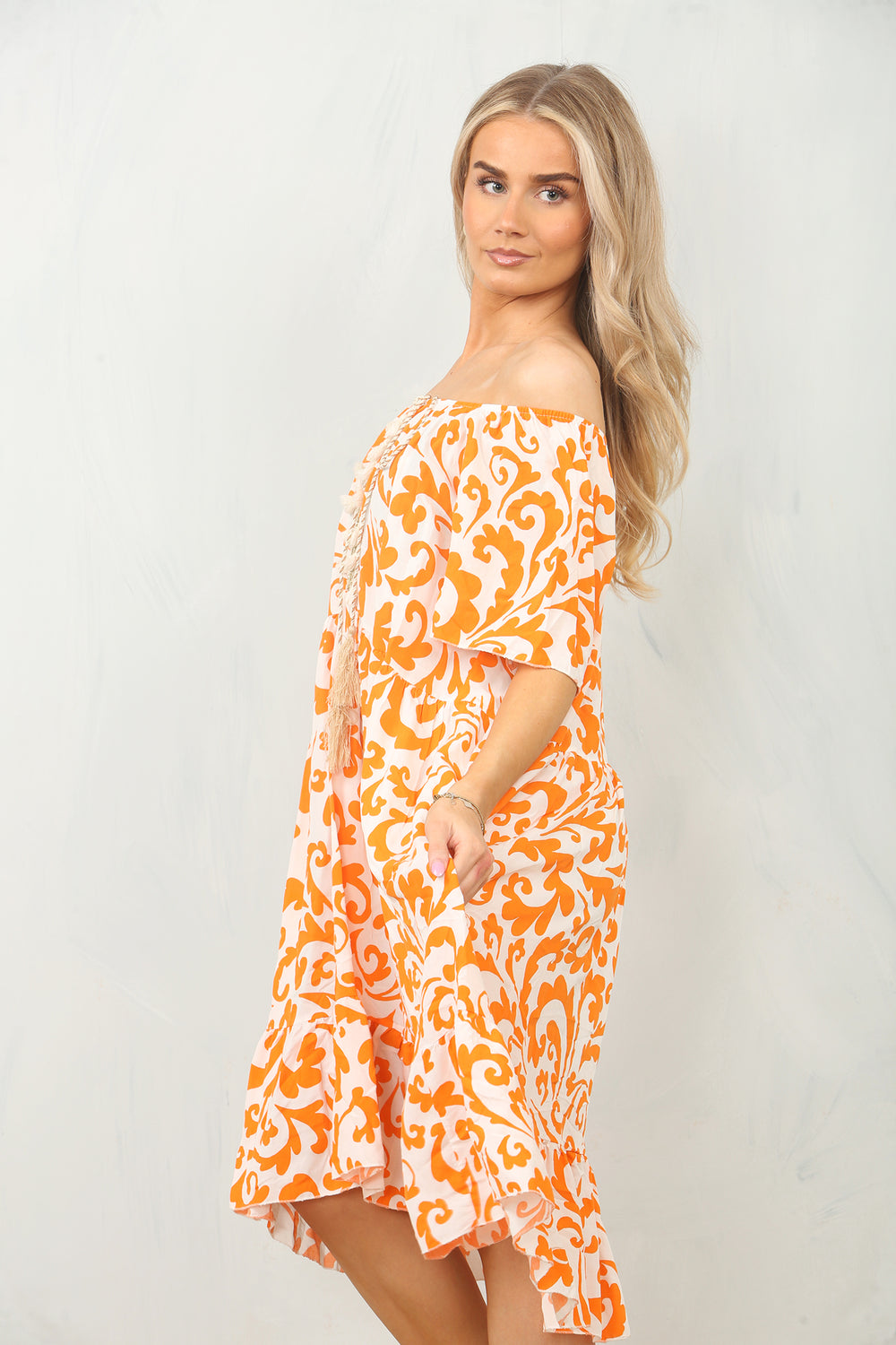 PAISLEY TASSEL DRESS (15117562446208)