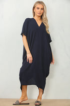 CAP SLEEVE OVERSIZED TUNIC DRESS (15116585959808)