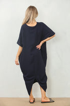 CAP SLEEVE OVERSIZED TUNIC DRESS (15116585959808)