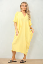 CAP SLEEVE OVERSIZED TUNIC DRESS (15116586779008) (15145817866624)