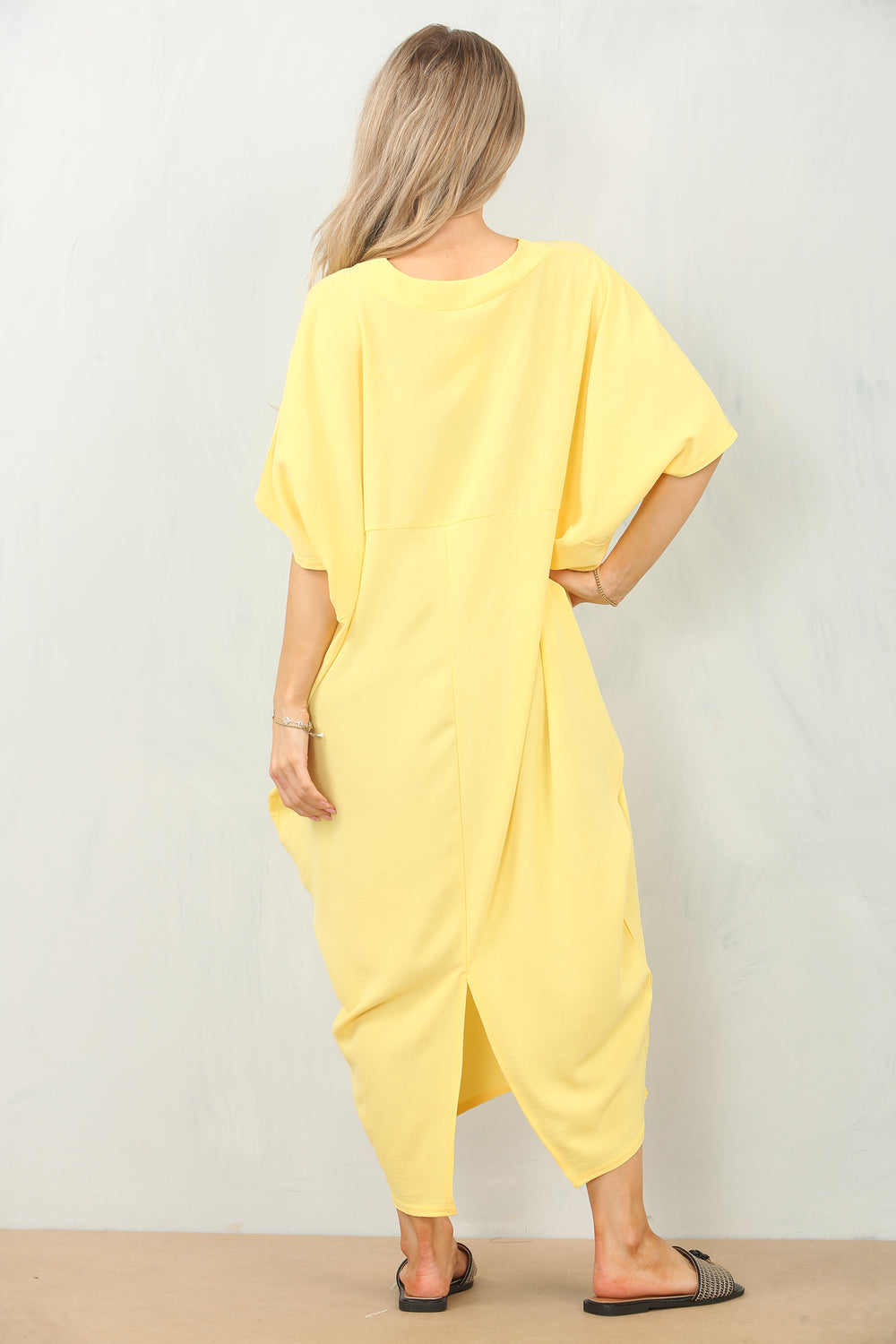 CAP SLEEVE OVERSIZED TUNIC DRESS (15116586779008) (15145817866624)