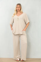 NECKLACE CAP SLEEVE LOUNGEWEAR (15135047942528)