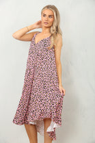 LEOPARD PLEATED SUN DRESS (15117581123968)