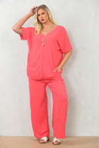 NECKLACE CAP SLEEVE LOUNGEWEAR (15135045747072)