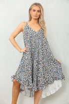LEOPARD PLEATED SUN DRESS (15117582991744)