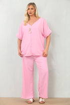 NECKLACE CAP SLEEVE LOUNGEWEAR (15135049220480)