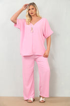 NECKLACE CAP SLEEVE LOUNGEWEAR (15135049220480)