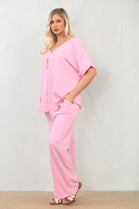 NECKLACE CAP SLEEVE LOUNGEWEAR (15135049220480)