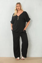 NECKLACE CAP SLEEVE LOUNGEWEAR (15135049777536)