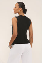 SIENNA BIG GOLD BUTTON KNIT WAISTCOAT (15287829856640) (15287835558272)