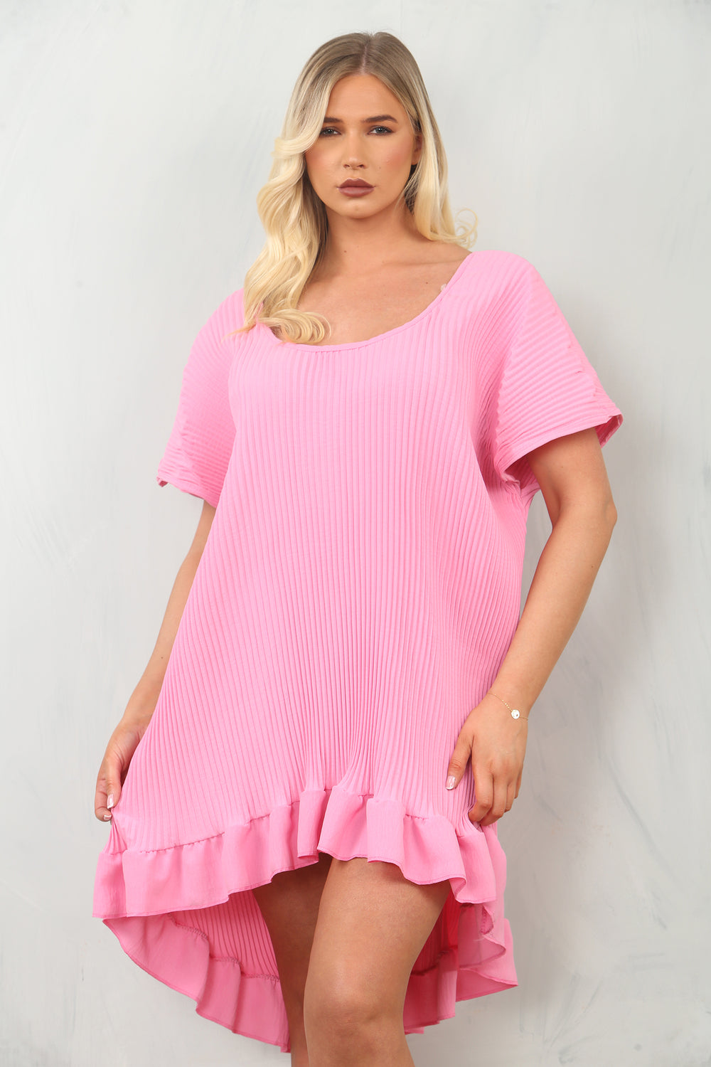 OVERSIZED PLEATED  BLOUSE (15135063638400)